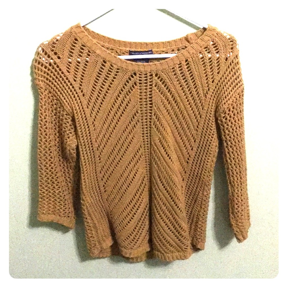 Mustard Fish-net Sweater!